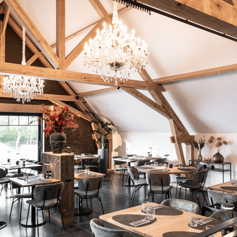 Interieur van Brasserie Rhodesgoed